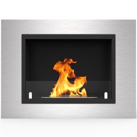 REGAL FLAME Regal Flame ER8018 Venice 32 in. Ventless Built-In Recessed Bio Ethanol Wall Mounted Fireplace ER8018